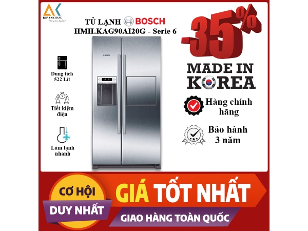 TỦ LẠNH 2 CÁNH SIDE BY SIDE HMH.KAG90AI20G